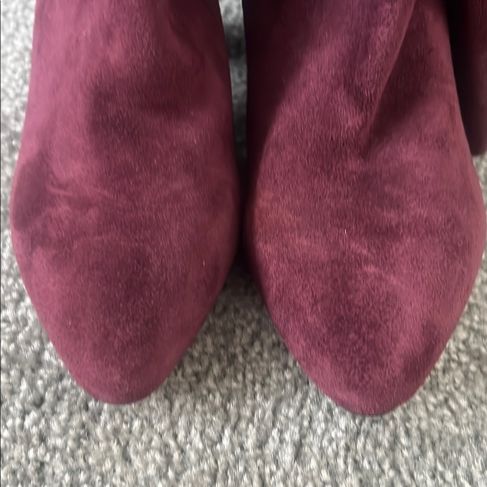 Vince Camuto Burgundy Knee-High Boots - Picture 3 of 16